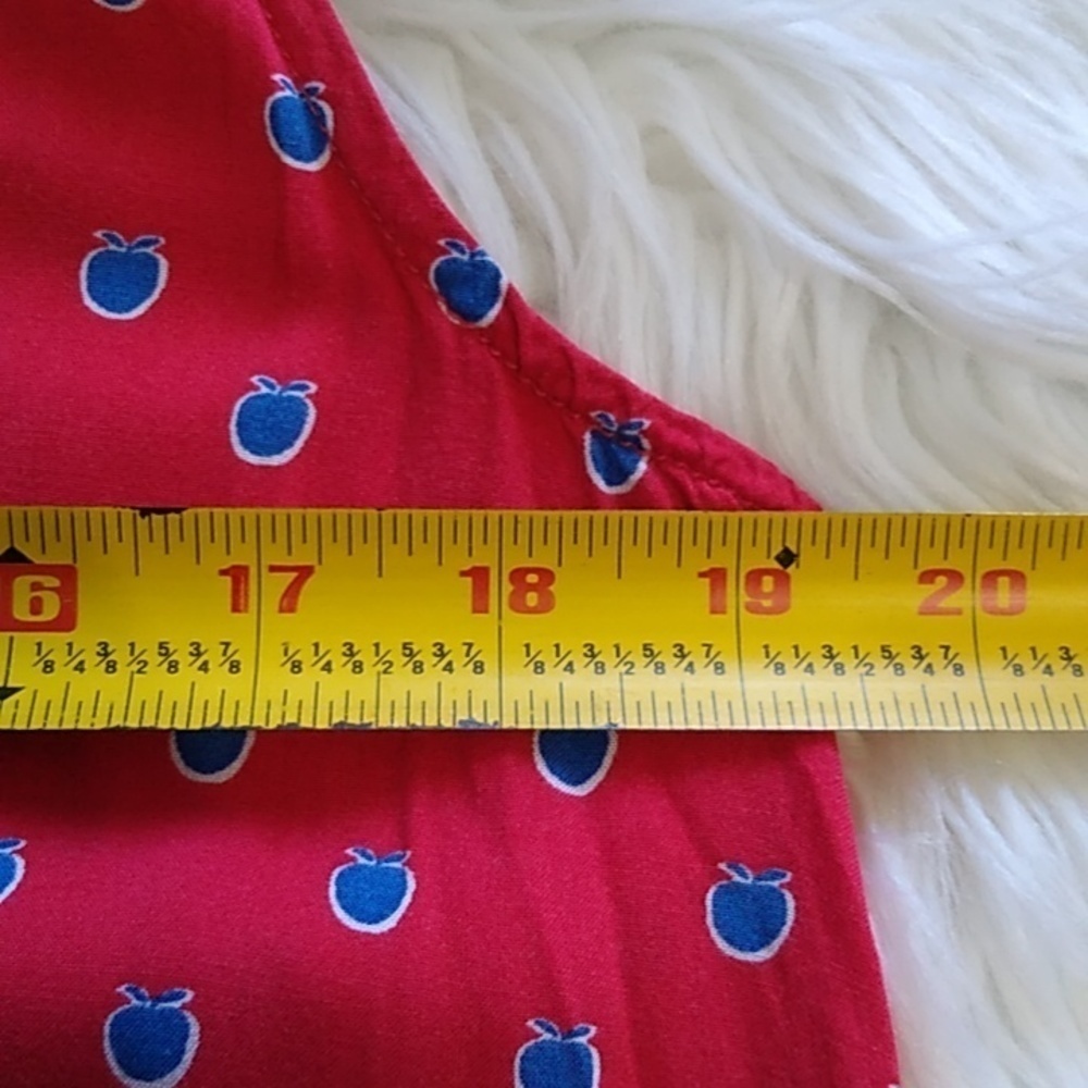 Beach Lunch Lounge Red Drop Waist Dress Size - Small - Picture 11 of 12